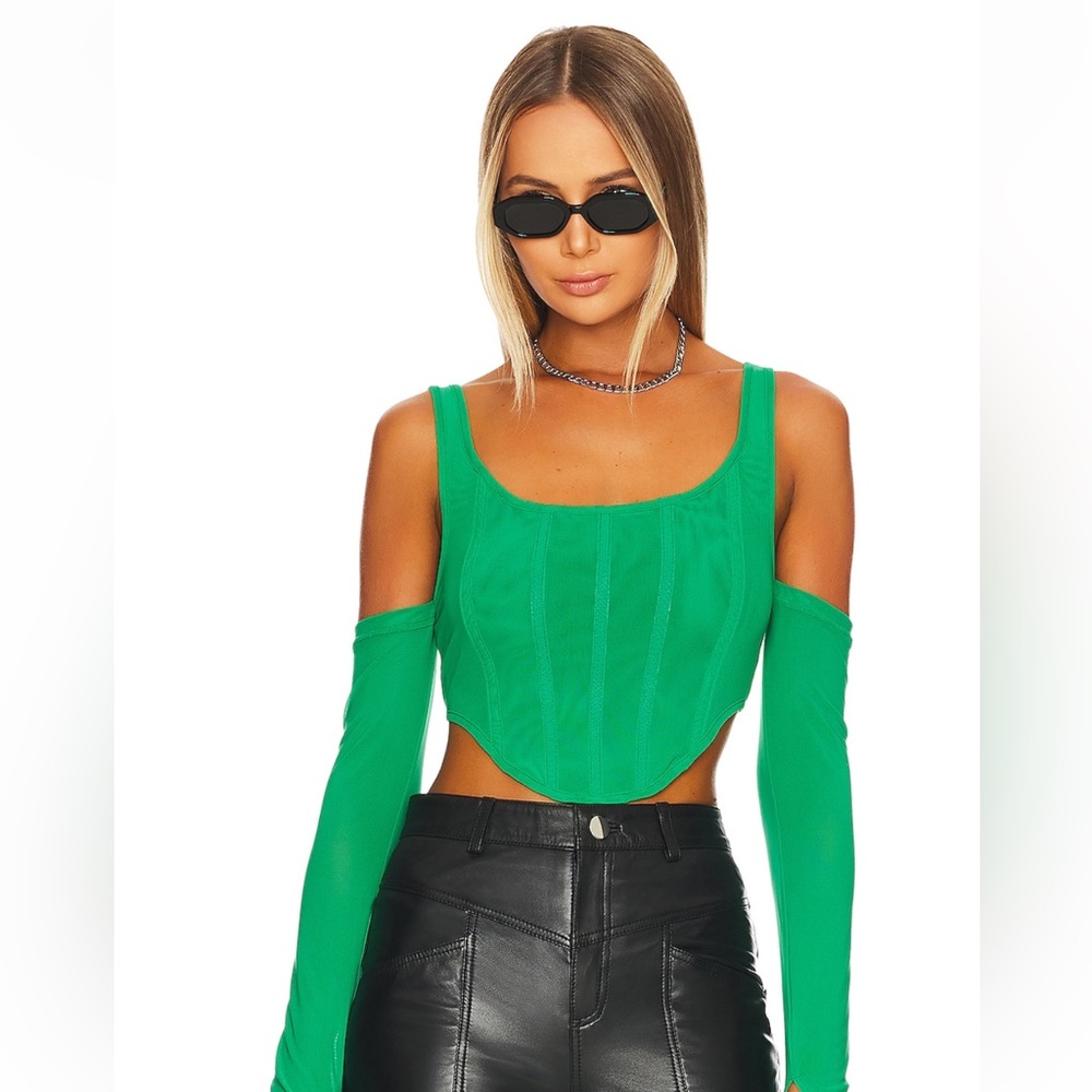Green corset top ARIA CORSET TOP
BY.DYLN
Color: Green
Size: S
